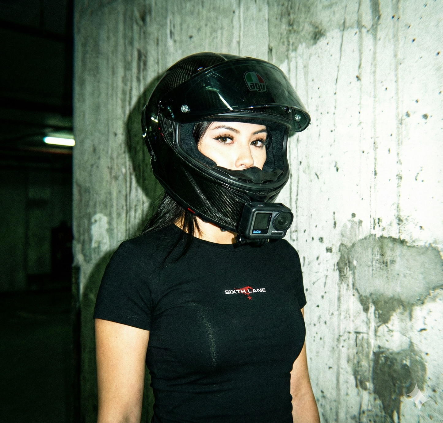 Fractured Edge Short Sleeved Fitted Tee