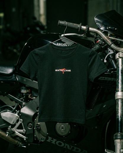 Fractured Edge Short Sleeved Fitted Tee
