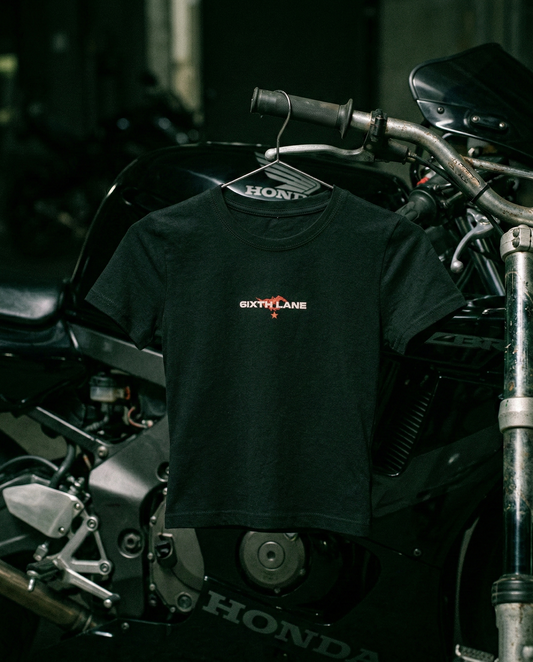 Fractured Edge Short Sleeved Fitted Tee