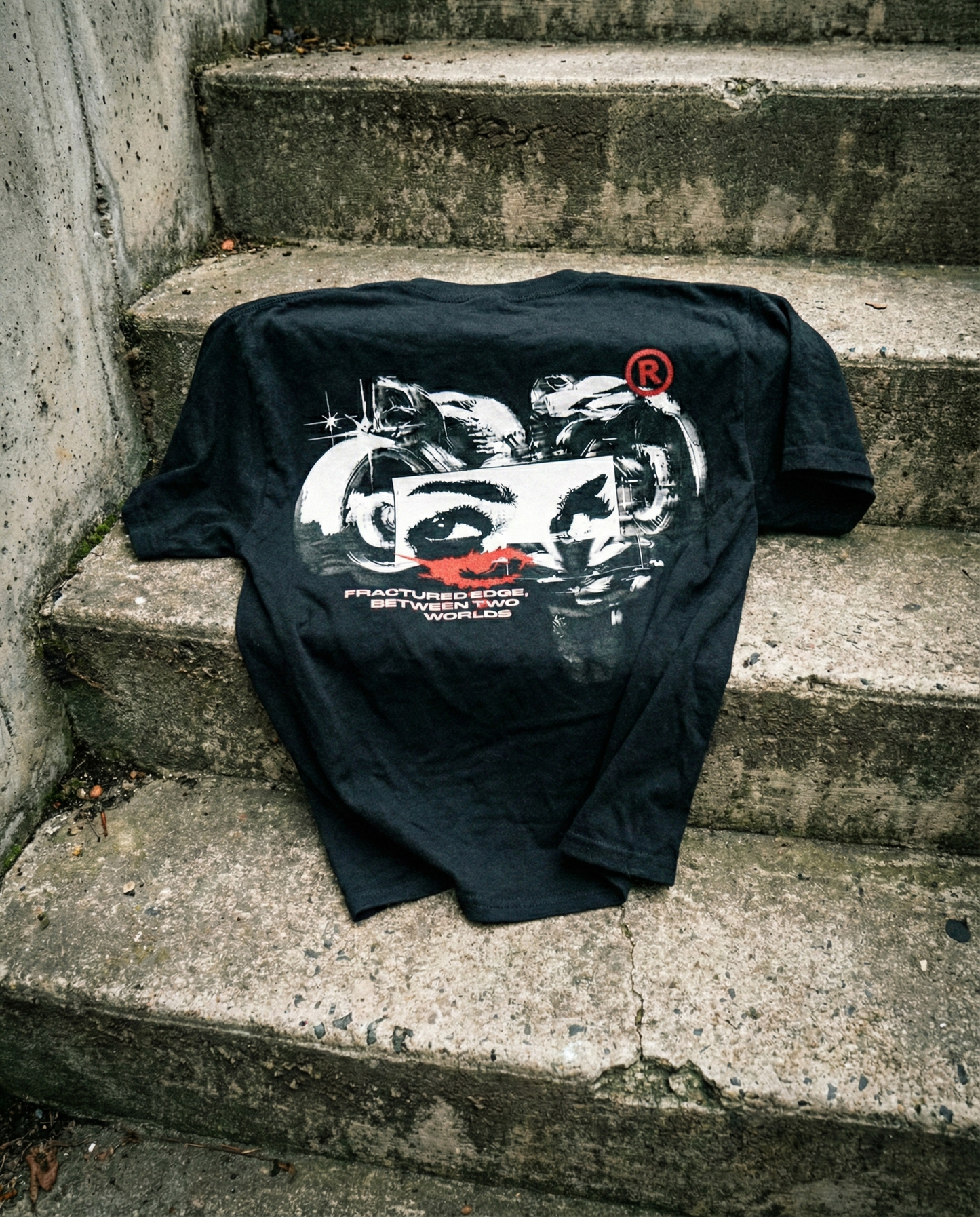 Fractured Edge Oversized T-shirt