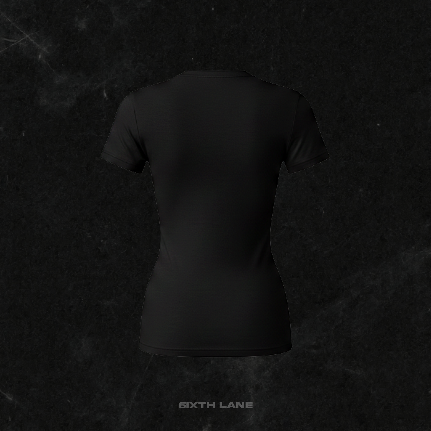 Fractured Edge Short Sleeved Fitted Tee