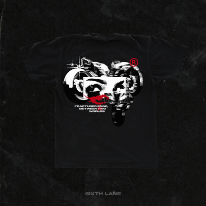 Fractured Edge Oversized T-shirt